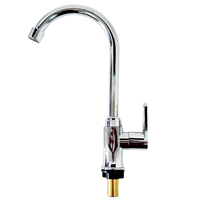 KSOM-50T6XM KSOM-50T6XMX KSOM-50T6PP KSOM-50T6Xi Keran Dapur Modern Chrome dengan Pegangan Tunggal yang Dipasang di Dek, Dapat Diputar 360 Derajat