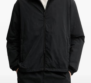เสื้อแจ็คเก็ตกันลมแบบมีซิปปักโลโก้สไตล์เรโทร ทำจากไนลอน สำหรับผู้ชาย เหมาะสำหรับกิจกรรมกลางแจ้ง - Product Image 2
