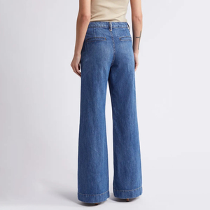 High Quality Best Selling Top Design Women Denim <b>Pants</b> Breathable Affordable Price Women Denim <b>Pants</b> OEM Service Women Trousers - Product Image 4