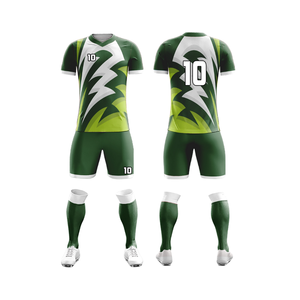 Custom Soccer Jersey Set Yellow Black Sublimated Print Moisture Wicking 100 Polyester Men's <b>Athletic</b> Uniform Short Sleeve - Product Image 6