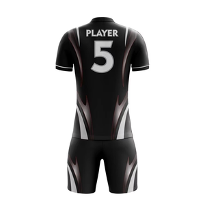 Men's Black Sublimated <b>Soccer</b> Jersey & Shorts Set V-Neck Short Sleeve <b>Soccer</b> Team Uniform Breathable Quick Dry Athletic Wear - Product Image 3