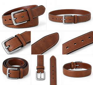 Fabricante de Cinturones de Cuero Genuino al por Mayor, Cinturones para Hombre con Hebilla Personalizada, Producción de Marca Privada de Divine International - Product Image 5