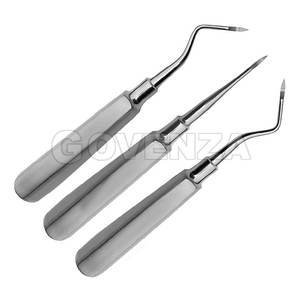 Juego de Elevadores Dentales Manuales Premium para Extracción de Raíces, 3 Piezas, Acero Inoxidable, Instrumentos de Extracción Dental con Certificación CE - Product Image 3