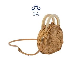 HOT SELLING Sustainable Premium Fashionable Rattan <b>Handbag</b> Best Seller Durable Eco Friendly Woven Travel Beach Bag Wholesale - Product Image 1
