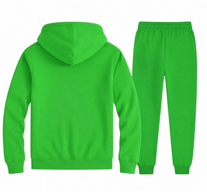 Chándal de Invierno 100% Algodón con Capucha, Corte Regular, Cierre con Cordón, Transpirable, con Cremallera, de Alta Calidad para Hombre - Product Image 3