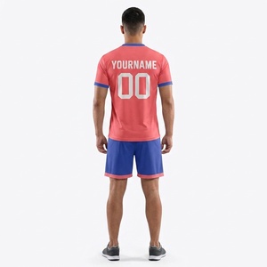 ชุดฟุตบอลชายแบบปรับแต่งได้ เนื้อผ้านุ่มระบายอากาศดี แห้งเร็ว สไตล์เสื้อทีมฟุตบอล พร้อมบริการสกรีนโลโก้ทีม - Product Image 5