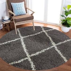 Customized <b>Round</b> Shape <b>Carpets</b> and Rugs Hand Tufted Hight Low Cut Wool <b>Carpet</b> Area Rugs for Living Room and Dining Room - Product Image 4