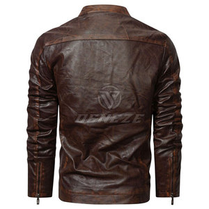 Veste en cuir élégante pour homme de haute qualité fabriquée au Pakistan, design unique, veste d'hiver pour homme à prix avantageux - Product Image 2