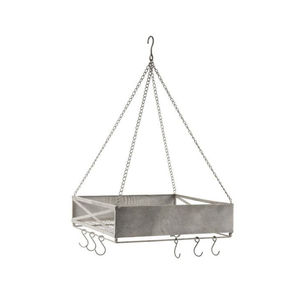 Ensemble de 2 jardinières suspendues en métal galvanisé de qualité supérieure, pour intérieur et extérieur, décoration de ferme, paniers suspendus avec chaînes - Product Image 4