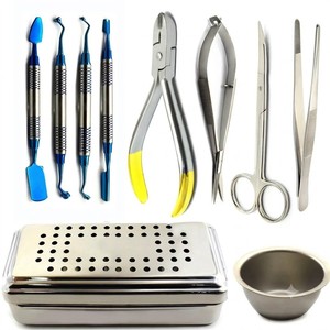 Kit de Cirugía de Implantes Dentales, Instrumentos Dentales de Acero Inoxidable Reutilizables, Juego de Herramientas Profesionales con Certificación CE - Product Image 2
