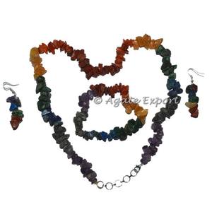 Collar de Piedras Preciosas de Ágata en Forma de Almendra con Cristales y Diamantes de Imitación, Chapado en Plata/Oro, Estilo Étnico para Aniversario - Product Image 3