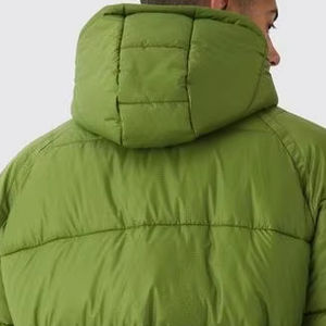 Nouvelle Veste Homme Matelassée en Duvet Style Funnel Neck Kaki avec Col Montant et Poches Zippées – Design Personnalisé - Product Image 6