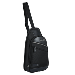 Sac messager SAKOS Hip-Hop tendance pour homme, rayures noires, compartiment amovible pour ordinateur portable, antichoc, port USB rapide, idéal pour les voyages d'affaires - Product Image 3