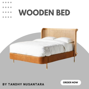 Queen Size Wooden <b>Bed</b> Set Highest Quality Wooden <b>Bed</b> For Bedroom and Hotel Furniture Wholesale Price - Product Image 5