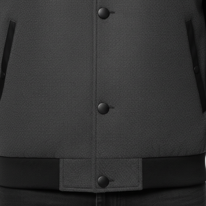 Veste en laine d'hiver personnalisée pour homme, style streetwear, veste de baseball universitaire anti-vent et antibactérienne - Product Image 6