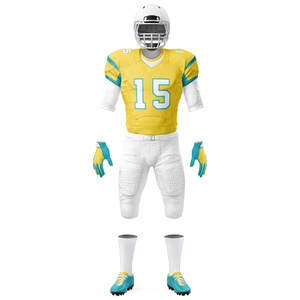 Ensemble d'uniformes de football américain vert et blanc, maillot, pantalon, gants, crampons, taille adulte homme, équipement de protection, service OEM - Product Image 4