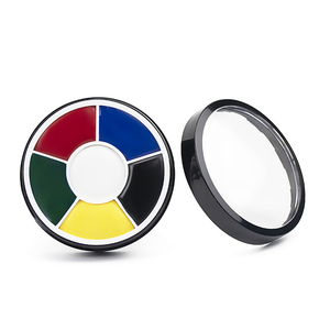 ชุดสีเพ้นท์หน้าและตัว 6 สี แบบวงล้อ สีเพ้นท์ตัวแบบล้างออกได้ ปลอดสารพิษ สูตรน้ำ สำหรับแต่งหน้าฮาโลวีนและการแสดงบนเวที - Product Image 3