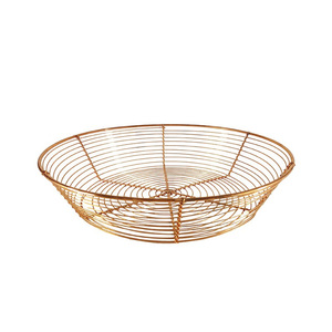 Decorative Open Frame Metal Fruit Basket with Modern Sculpture Design for Table Centerpiece - Product Image 4