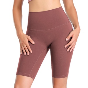 กางเกงขาสั้นรัดรูปแบบไร้รอยต่อระบายอากาศสำหรับผู้หญิงสำหรับใส่วิ่งแบบกำหนดเองได้ราคาโรงงาน - Product Image 6