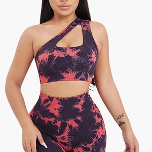 Ensemble de yoga personnalisé pour femmes, 2 pièces : soutien-gorge de sport et leggings taille haute imprimés, tenue de sport assortie pour la gym, OEM - Product Image 4