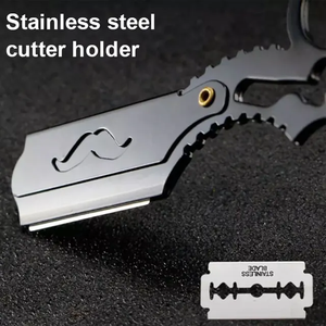 Wholesale Professional Finger Barber Straight Shaving <b>Razors</b> Wood Stainless Steel Single Edge Blades Face Multi Color High - Product Image 6