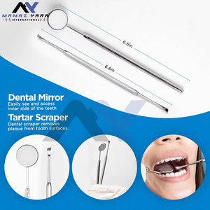 4 pièces d'outils dentaires manuels en acier inoxydable français, efficaces pour le nettoyage des dents, élimination de la plaque et du tartre, pour usage domestique - Product Image 5