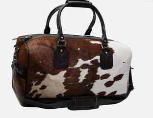 Premium Genuine Leather Fashion Duffel Bags for Men and <b>Women</b> <b>Large</b> Size Multi Pockets Top Handle Waterproof Gym Use - Product Image 6