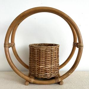 Panier décoratif en rotin, prix bas, fait main, grand pot de fleurs d'extérieur à vendre - Product Image 2