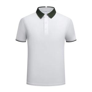 Hombres de secado rápido de calidad profesional para Polos personalizados con diseños bordados Tela de lona de patrón sólido con logotipo - Product Image 5