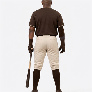 Elegant <b>Polyester</b> Spandex Casual Baseball Uniform For Men's Solid Color Customized Size Baseball Uniform - Product Image 3