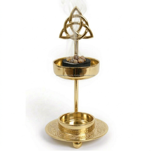 เตาเผาเครื่องหอมโลหะแบบสวนเซนพร้อมถาดถ่านเคลื่อนที่ได้ - Product Image 4