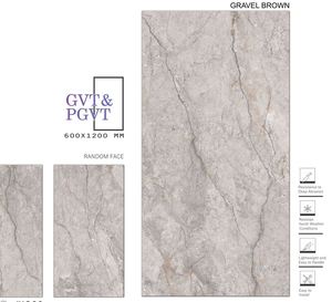 กระเบื้องพอร์ซเลนขนาด 600x1200 มม. สำหรับภายในและภายนอกอาคาร หนา 9 มม. ป้องกันการแตก ทนต่อความเย็น ทนทาน หลากหลายรูปแบบผิวผิวสัมผัส - Product Image 1