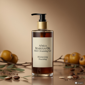 Gel Limpiador Facial Suave Sin Parabenos Africa Marula, Desarrollado en Corea, para Mujeres, Limpieza Profunda, Reduce Poros - Product Image 1