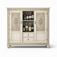 Meuble Bar en Bois Massif Écologique Style Ethnique Collection Antique pour Salon, Salle à Manger et Hôtellerie – Offre Spéciale