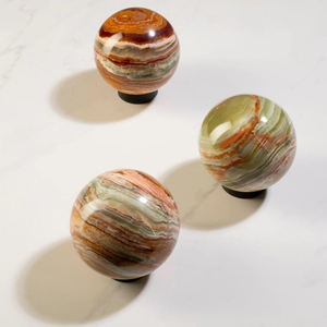 Esfera de Mármol Ónix Natural de Gran Formato, Diseño Moderno y Antiguo, Bola Decorativa de Alta Calidad para Uso en Cocina, Curación, Logotipo Personalizado - Product Image 5