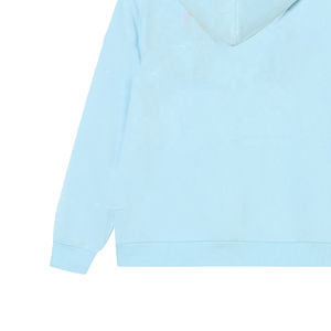 Sweat-shirts à capuche zippés surdimensionnés pour hommes en coton 100% de haute qualité, triple couche, épaules tombantes, couleur unie, style streetwear, sweats d'hiver - Product Image 3