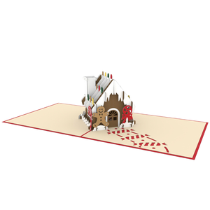 Christmas House 3D Pop Up Card Customize Greeting Card <b>Paper</b> Craft Christmas cards <b>Handmade</b> Greeting Cards Pop Up Cards 3D Pape - Product Image 3