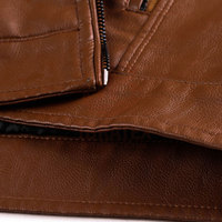 Meilleur prix, veste en cuir respirante et écologique de haute qualité pour homme, col montant, fabriquée au Pakistan, hiver