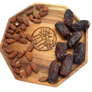 ชุดจานรองอาหารไม้กระถินเทศ จานอาหารไม้สไตล์เรียบง่าย แผ่นรองจานทรงกลม ชุดอุปกรณ์บนโต๊ะอาหาร ถาดเสิร์ฟสำหรับงานแต่งงาน ของตกแต่งบ้าน - Product Image 1