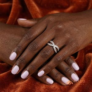 Moissanite <b>Ring</b> Women Infinity Knot 925 Sterling <b>Silver</b> Round Cut Pave Fashion Wedding Engagement Jewelry Gift New York Style NY - Product Image 4