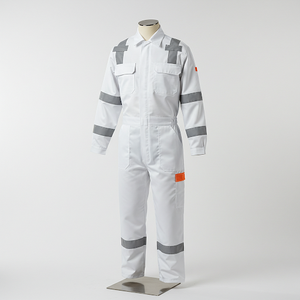 Combinaison de sécurité sur mesure la plus vendue, qualité supérieure, prix abordable, confortable, 100 % coton, fabrication en usine, OEM, orange, première qualité - Product Image 2