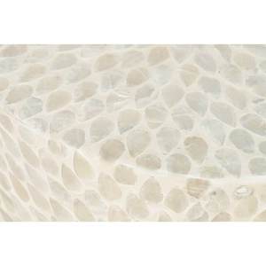 Custom Handmade Mother of Pearl Accent Furniture <b>Stool</b> for Hospitality Projects - Product Image 4