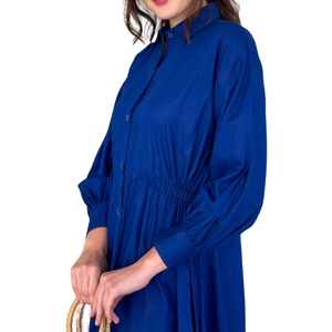 Nuevo Diseño, Vestidos Casuales Transpirables para Mujer, Cuello en V, Color Sólido, Tallas Grandes, Logotipo y Colores Personalizables - Product Image 5