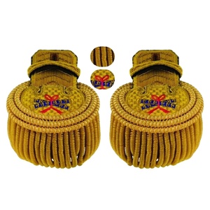 สินค้ามาใหม่ 2026 ชุดเครื่องแบบพิธีการพร้อมแผ่นประดับไหล่แบบพรีเมียม ลายดิ้นทอง สำหรับขบวนพาเหรด - Product Image 1