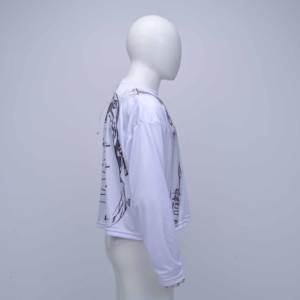 T-shirt à manches longues pour homme, imprimé graphique, coupe courte, sublimation, logo personnalisé de haute qualité, streetwear, mode - Product Image 5