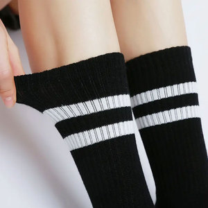 Unisex Premium Custom <b>Wool</b> Liner Spandex/Nylon Breathable Striped Crew Heat-Transfer Printed Casual Sports <b>Socks</b> for Sports - Product Image 3