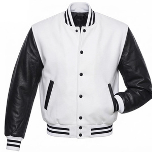 Unique Style <b>Men</b> Letterman Baseball Varsity Jacket College <b>Bomber</b> Wool Body <b>Leather</b> Sleeves - Product Image 1