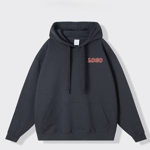 Pull d'hiver tendance pour homme, couleur unie, 100% polyester, sweat à capuche avec doublure, style manteau pour garçons - Product Image 2