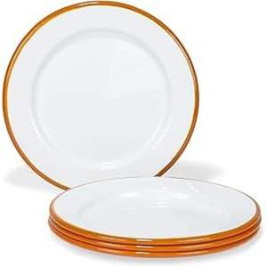 Assiette de Présentation Bordée Style Nordique pour Décoration de Mariage – Sous-Assiette Blanche et Rouge Résistante à la Chaleur, Réutilisable et Décorative - Product Image 6