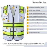 Gilet de sécurité 100 % polyester, combinaison de travail haute visibilité, réfléchissant, imperméable, coupe-vent, respirant, certifié CE, parmi les plus vendus